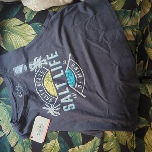 Salt Life Crop Top Tank Large NWT